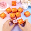 Craftdady 12 Pack Orange Square Ring Boxes 1.59 x 1.59x