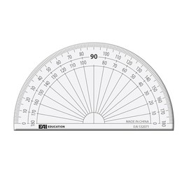 EAI Education 4" Protractor: Clear - Set of 10