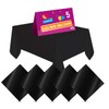 SOL 5pk Black Paper Table Cover 90 x 90cm Paper