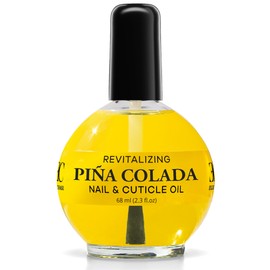 Ellie Chase Moisturizing Cuticle & Nail Care Oil 2.3 Fl Oz - Pina Colada Scented – Infused with Jojoba Oil, Aloe, Vitamin E – Nail & Cuticle Hydration, Repair, Moisturizer, Strengthener, Growth