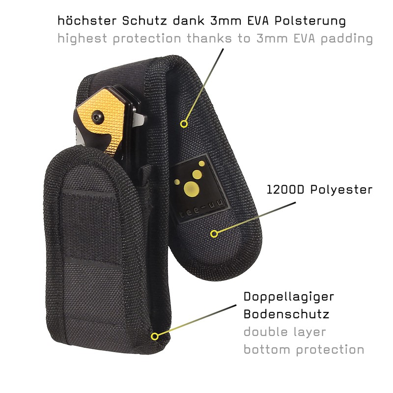 tee-uu Single TAC Holster (Black)