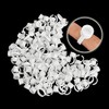 HEALIFTY 100pcs Medium Disposable Pigment Ink Eyebrow Tattoo Tattoo (White)