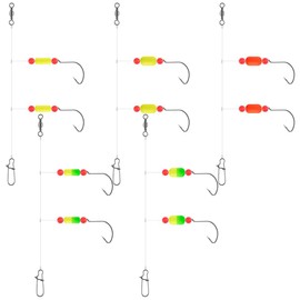 5PCS Pompano Rigs, Sea Fishing Pompano Rigs with Floats for Saltwater Florida Offshore Surf Fishing