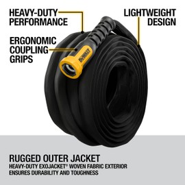 DEWALT 100 ft x 5/8 in Heavy-Duty Professional Grade Fabric Garden Hose - DXMH3304