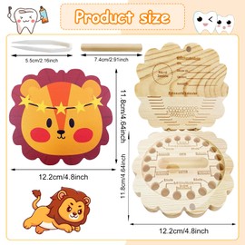 DOWNDRIFT Wooden Milk Tooth Box for Girls and Boys Tooth Box Milk Teeth Box Tooth Box Tooth Storage Teeth Children Tooth Box for Milk Teeth Girls and Boys
