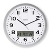 Hama Moorea Radio Wall Clock (DCF Radio-Controlled Clock, Digital Display