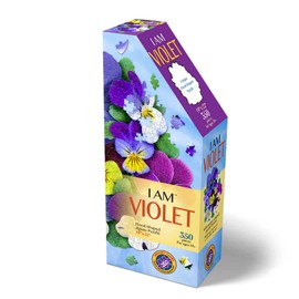 Madd Capp: I Am Violet - 350 Piece Jigsaw Puzzle - 8006 – Ages 10+, Unique Floral-Shaped Border, Challenging Random Cut, Includes Educational Madd Capp Fun Facts