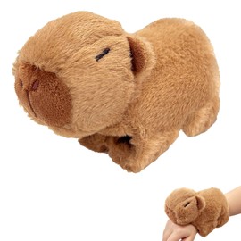 OptiPlay Capybara Plush, Cute Capybara Slap Plushs Bracelet, Capybaras Animal Slap Bracelet, Capybara Wristband Plush Toy, Capybaras Plushs Slaps Toy, for Boys and Girls Birthday Party