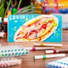 Shuttle Art スケッチブック アクリルマーカー用 30枚 約14cm×14cm 60ページ 水彩紙 300gsm 厚手