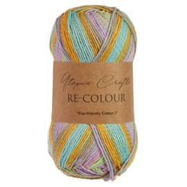 Utopia Crafts Re-Colour Knitting & Crochet Yarn 100g (Fresh Blooms)