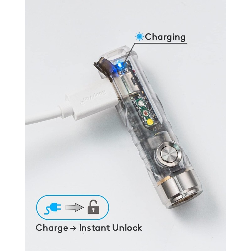 RovyVon Aurora A8 New 4th Keychain Flashlight, 650 Lumen Super