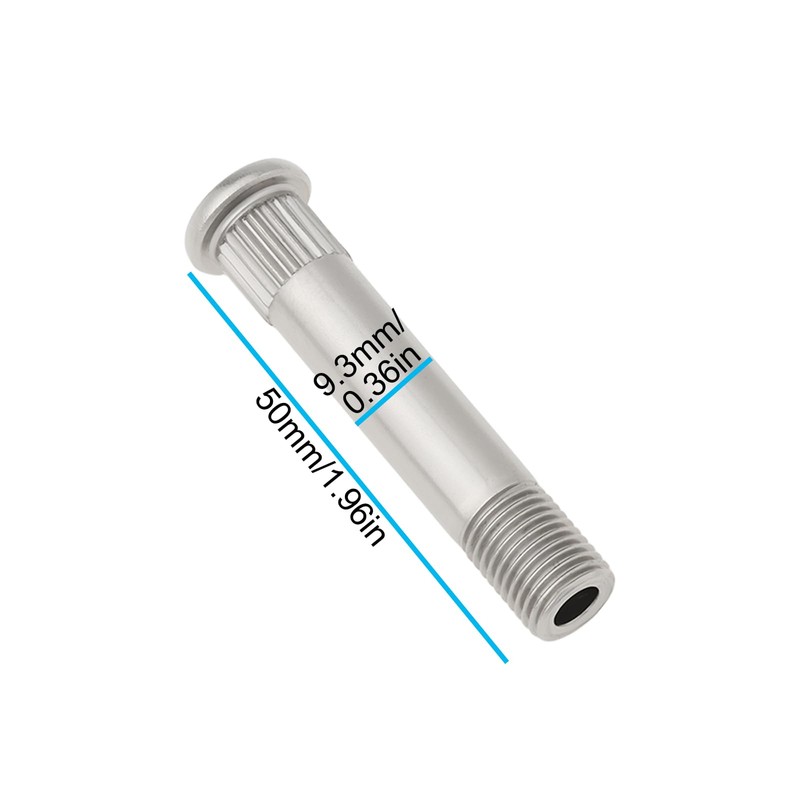 LT Easiyl Skateboard Truck Kingpin and Nut, Silver, 4pcs