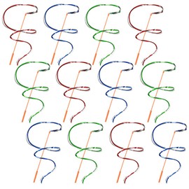 ArtCreativity Rainbow Dance Ribbon Streamers for Kids, Set of 12, Twirling Ribbons for Dancing, Marching Band, Exercise, Pretend Play, Gymnastics Party Favors, Dance Party Decorations