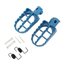 PowerMotor 8mm Aluminium Foot Pegs Rest Footrest Footpegs Replacement for XR50 PW50 CRF TW KLX 50cc 70cc 90cc 110cc 125cc TaoTao Dirt Pit Bike Motorcycle Jonway(Blue)