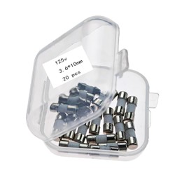 20A 125V Fuse, 3.6 * 10 mm，F20A Fast Blow Ceramics, Ceramics Cartridge Fuse, 20 Pcs