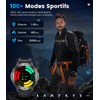 Military Smart Watches for Men(Answer/Make Calls) with LED Flashlight,530mAh Large