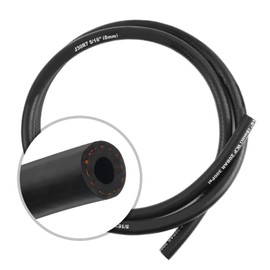 4.92 Ft ID 5/16" Fuel Lines,Rubber Fuel Hose with Internal Line Withstands 300PSI Work Pressure,Universal High Temp Resistance Fuels Line Hose for Automotive Engine System (5/16" ID 4.92Ft)