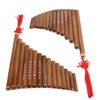 Pan Flute Natural Bamboo 15 Pipes G Tone Pans Pipe