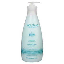 Live Clean Shampoo, Hydrating Fresh Water, 750 mL