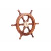 TUP The Urban Port 12" Teak Wood Ship Wheel with