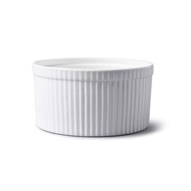 WM Bartleet & Sons 1750 Traditional Porcelain Professional Soufflé Dish, 18cm Diameter, 1.6 LTR Capacity – White