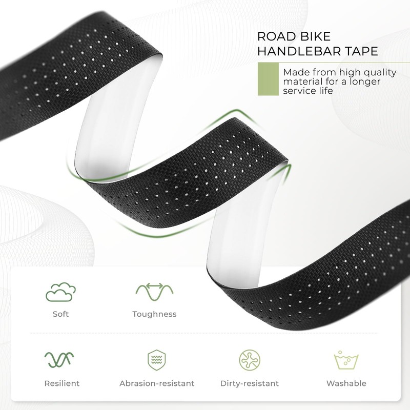 ROCKBROS Bicycle Handlebar Tape Breathable Road Bike Handle Straps Durable