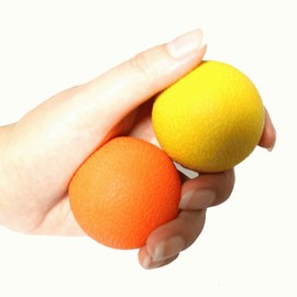 2-piece peanut-shaped massage ball Peanut acupressure ball 2-peanut ball-orange for blood circulation 3ea