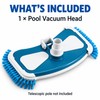Pool Vacuum Head with Side Brushes, Plastic Swimming Pool Floor