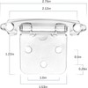 50PCS Cabinet Hinges with 250 Screws, Kitchen Cabinet Door Hinges,