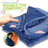Kidaddle 5lb Weighted Blanket for Kids (Blue), Plush Minky Weighted