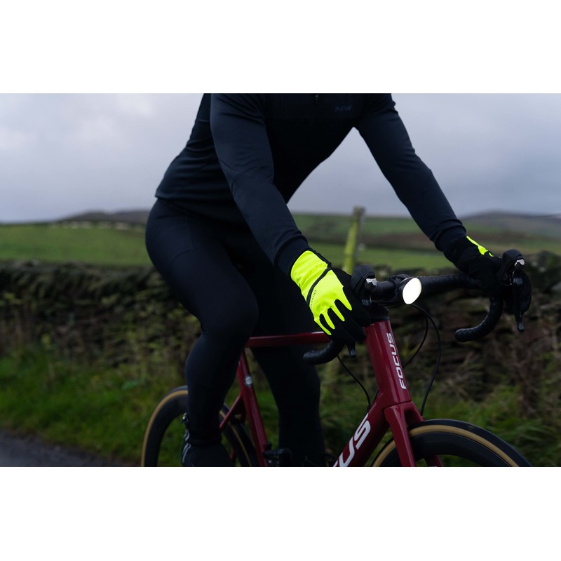 SEALSKINZ Waterproof All Weather Cycle Glove - Neon Yellow/Black, S