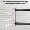 SDNBHT Hand Rails for Outdoor Steps 1-3 Steps Handrails for