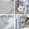 BILIPOPX Kawaii Backpack with Cute Accessories Aesthetic 15.6 Inch Laptop