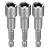 HARFINGTON 3pcs Hex Nut Driver Drill Bit 3/8" 6-Point Socket