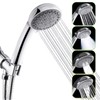 5-Mode Handheld Shower Head with Hose 4.9 Ft - Shower