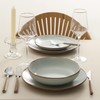 Stone Lain Brasa Stoneware 16 Piece Modern Dinnerware Set, Plates