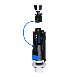 Universal Dual Flush Valve for Toilet Flush System Replacement, Adjustable Toilet Cistern Flush Parts, Fits 1 1/2" and 2" Outlet Sizes with Universal Push Button and Adjustable Internal Overflow