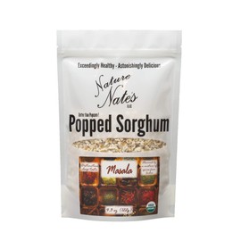 Nature Nate’s Popped Sorghum, Masala - Organic, Keto & Gluten Free, Healthy Snacks, Better Than Popcorn, Made in USA - 4.3 Ounce