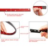 TOTMOX 4pcs 12V Car LED RGB Ambience Decorative Neon Strip