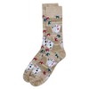 MeMoi Poker Face Playing Card Socks Black 10-13