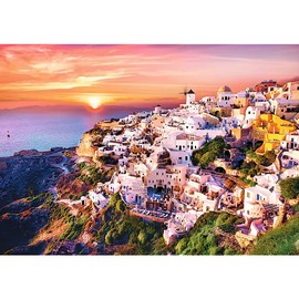Trefl Red 1000 Piece Puzzle - Sunset Over Santorini