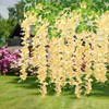 WEISPARK Fake Hanging Flowers - 12 Pieces 3.75 Feet/Piece Artificial