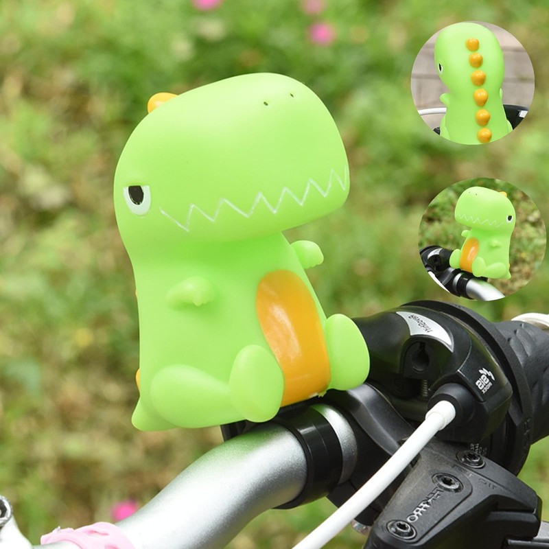 Dinosaur Bike Bell – Cute Bicycle Horn with Squeeze Bulb,