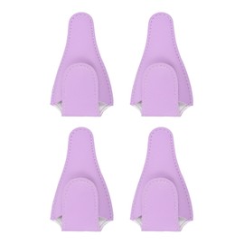 M METERXITY 4 Pack PU Scissors Cover - Embroidery Sewing Craft Leather Scissors Protective Case, Apply to Storing Nipper Shears (4.5 x 2.6 Inches, Purple)