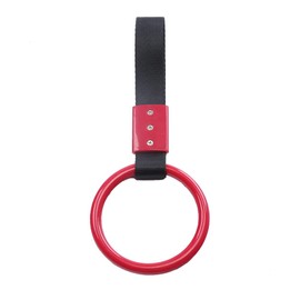 1 PC JDM Tsurikawa Hang Ring Subway Train Bus Handle Hand Strap Drift for Car(red)
