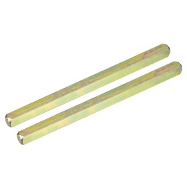 uxcell 2Pcs Door Knob Spindle, Spare Door Handle Spindle Bar, 130mm Long Door Spindle Replacement Door Handle Parts, Gold