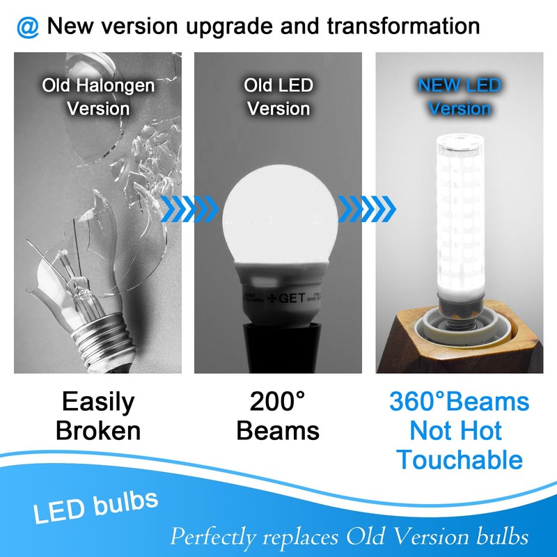 TZHILAN Dimmable E11 Led Bulbs 120V 100W Halogen Bulbs Equivalent,T3