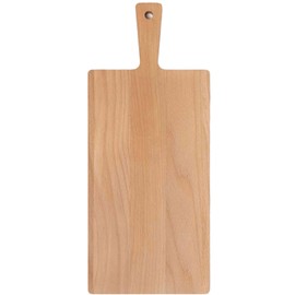Wooden Chopping Board, Kitchen Wooden Chopping Board, Kitchen Accessories, Large and Small Bread Boards and Serving Boards Wooden Cutting Board (Beech Handle, 34 x 15 x 0.9 cm)