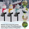 ZHAOFUBAO Solar Snowman Lights Decorations 2Pcs Outdoor Snowman Stanta Ornament