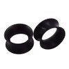 Longbeauty 20pcs Tunnels Kit 2g-1" Silicone Ear Skin Gauges Plugs